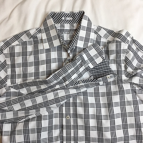 taylorbyrd Other - Taylorbyrd Men’s Plaid Shirt M/L Black White
